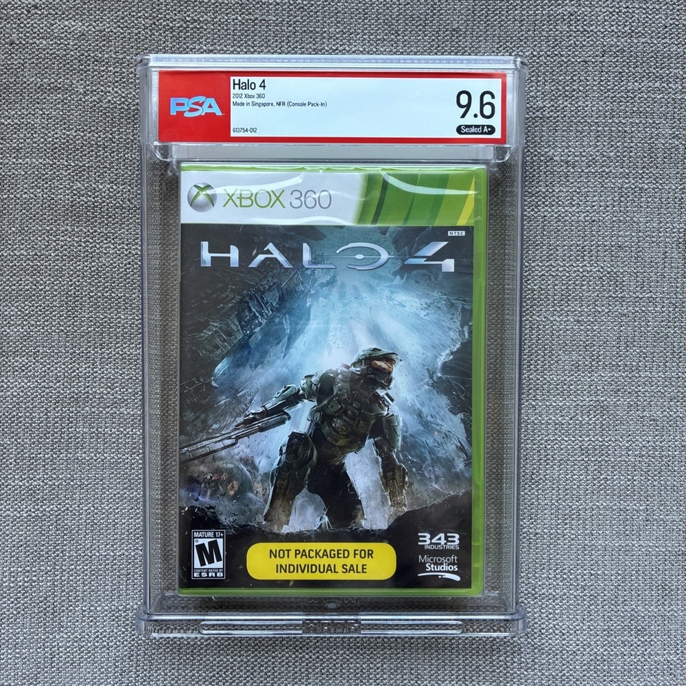 Halo 4 Microsoft Xbox 360 Factory Sealed NFR - PSA 9.6 A+ Graded